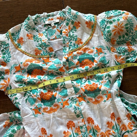 NWT CELINA MOON Be One Pippa midi sash short sleeve size M with pockets - Picture 8 of 11